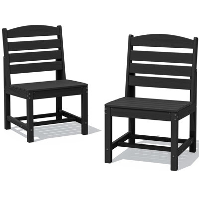 Armless Outdoor Dining Chair