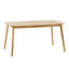 Charmante salle à manger de style Mid-Century, largeur de 34,5 po, surface en faux bois, table de style magnifique à assembler, structure solide, option de profondeur