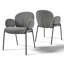 Anston 46cm H Linen Upholstered Metal Armchair-1613786373