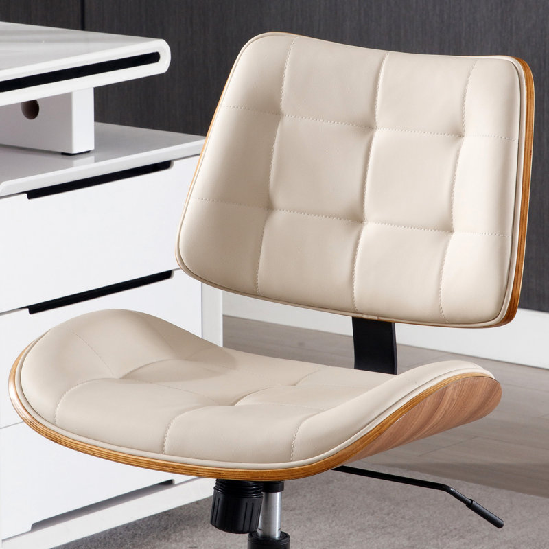 Chaise de travail ergonomique sans accoudoirs, Beige
