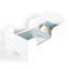 Lit en forme d'ours blanc pour 3 à 6 ans, matériau en bois de pin, liberté de conception au sol, cadre d'assemblage simple par année, pin, profil bas, promouvoir l’indépendance-130164959-130164961