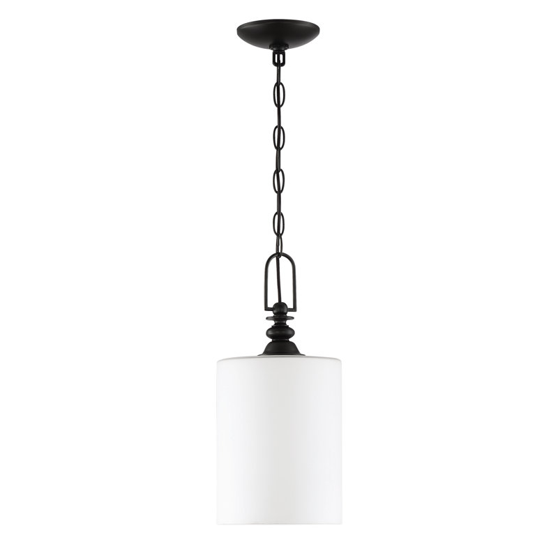 Luminaire suspendu cylindrique 1 lumière Glenola
