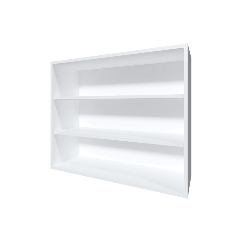 Armoire blanche moderne pour ustensiles de cuisine - H 30 po x l 36 po x P 12 po, panneau de particules, finition Scratch, peut contenir des épices, des bols et des bocaux