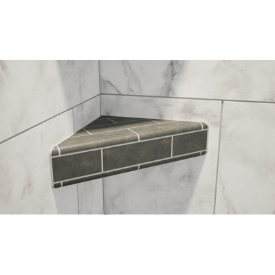 10in. × 10in. × 2in. The Original Corner Shower Shelf® with GoBoard