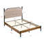Structure de lit rembourrée moderne avec lumières DEL, rangement sous le lit et aucun sommier tapissier requis pour un confort et une commodité accrus-2009955259