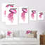 Adorable méduse rose méduse - Décoration murale nautique et côtière en toile-907499153-907499183