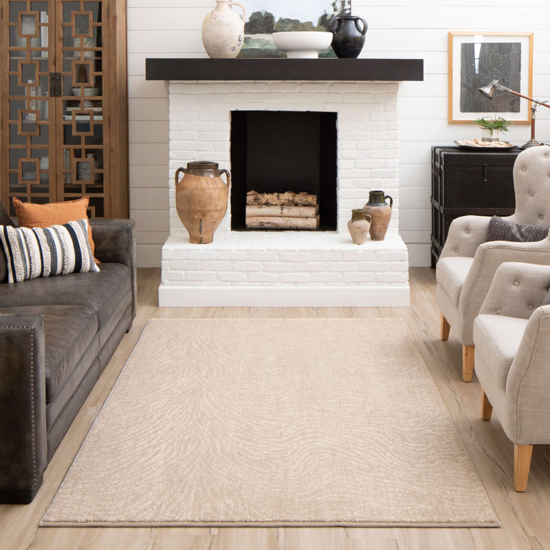 Tapis brun Katie-Ann Spectral Alabaster, Rectangle: 12 pi x 15 pi
