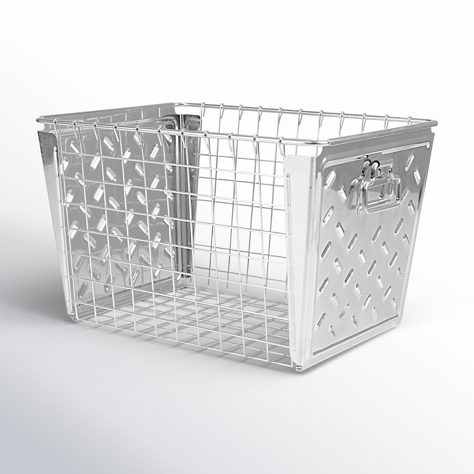 Juliana Metal Decorative Basket 1, Zinc Plated