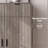 Wavy-Design Double-Door Shoe Cabinet Large Capacity, Adjustable-599195702