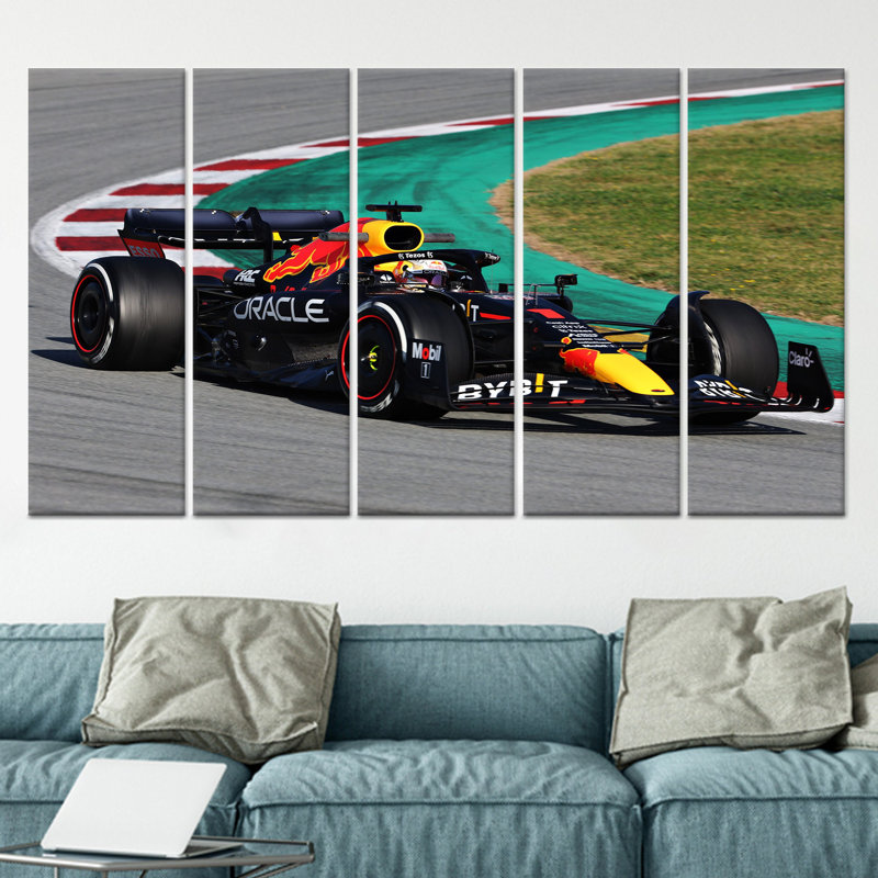 Impression sur toile Elegant Formule 1 voiture de course - décoration murale moderne, toile tendue 5P