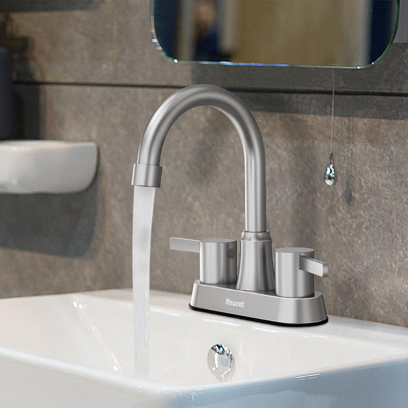 Robinet de salle de bain avec ensemble de drain Centreset