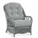 Chaise avec accoudoirs en rotin Everglade
