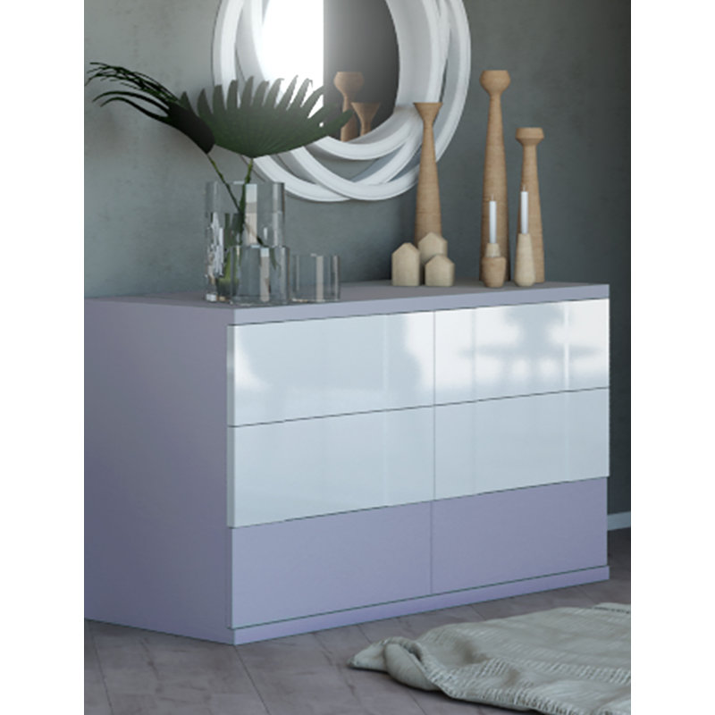 Columbia 140 cm W Chest of 6 Drawers