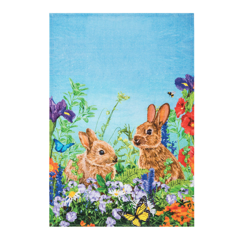 Bunny Garden Paradise Towel