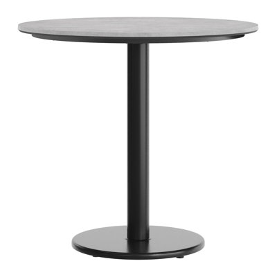 Commercial HPL Tabletop With Table Height Round Base