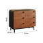 Buffet Mid-Century en bois avec 6 tiroirs