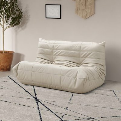 Rachel Boneless 54.75" Velvet Upholstered Loveseat
