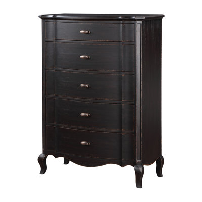 Commode, finition noire antique