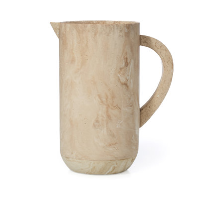 Jessa Resin Sandstone Beverage Pitcher