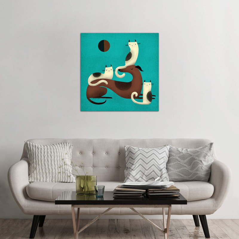 Greyhound Perch by Terry Runyan - Wrapped Canvas Giclee Art Print, 45.72 cm H x 45.72 cm W x 1.91 cm D
