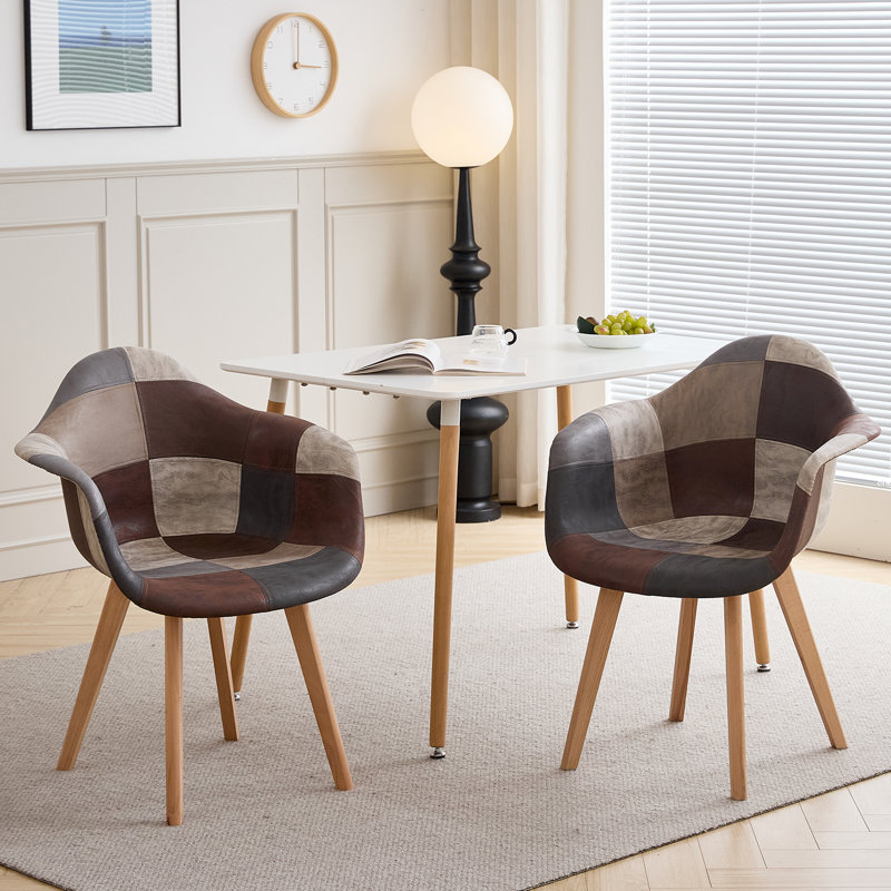 Oakes 39cm H Upholstered Armchair, Brown