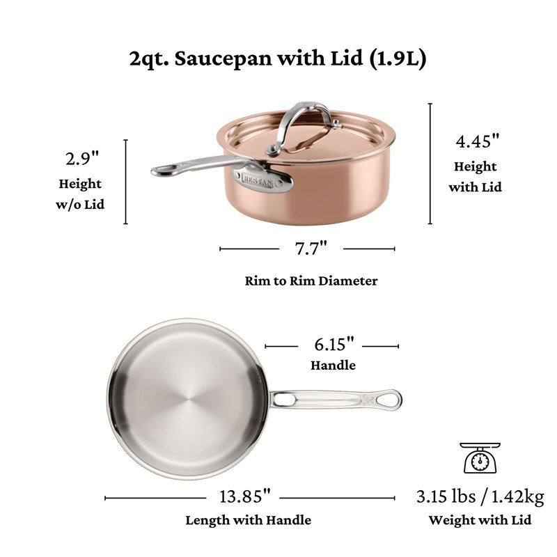 2.0qt Covered Saucepan (18cm), 2.0qt Covered Saucepan (18cm)