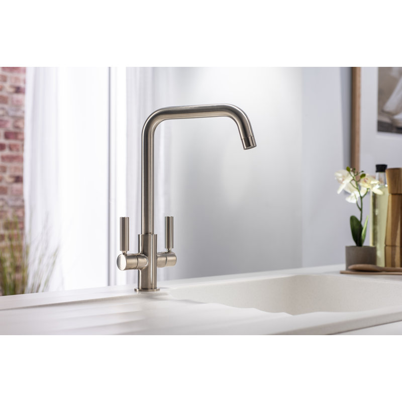 Abode Globe Quad Monobloc Tap, Brushed Nickel