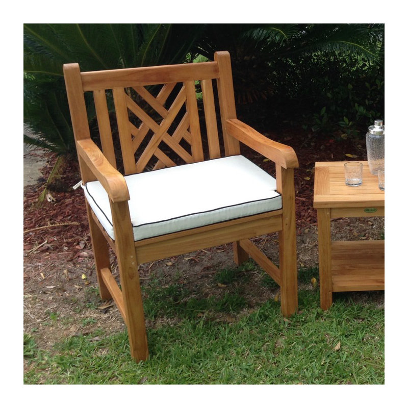 Chippendale Outdoor Teak Dining Armchair