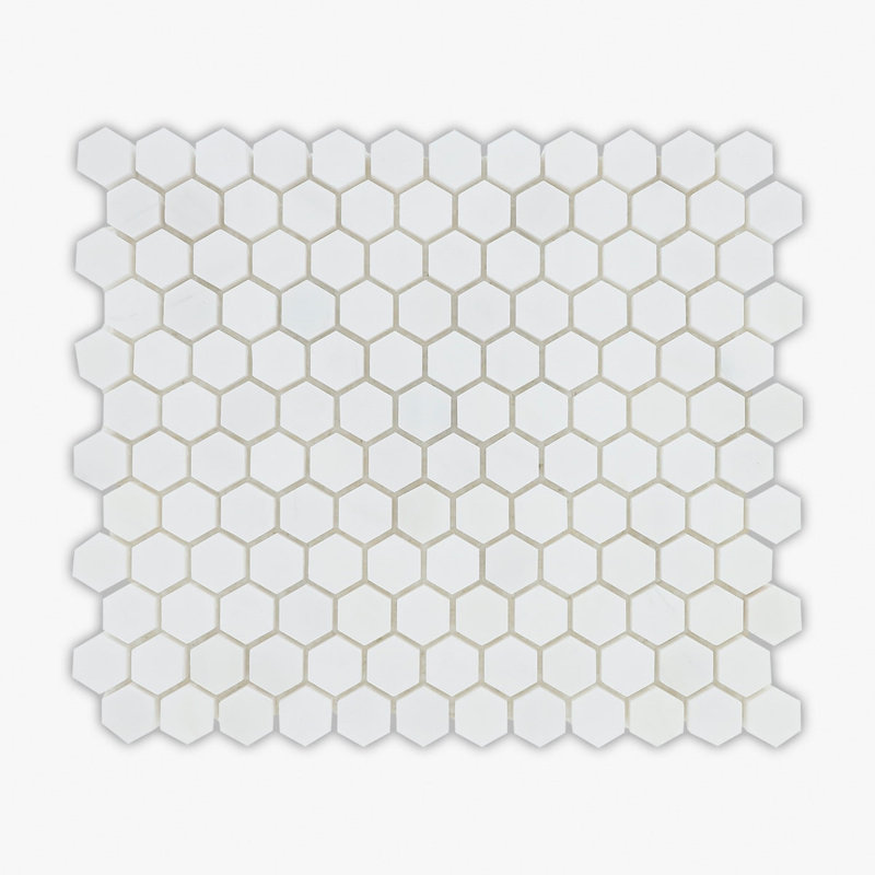 Carreau de mosaïque en marbre nid d'abeille en marbre 10 po x 12 po Bianco Dolomiti