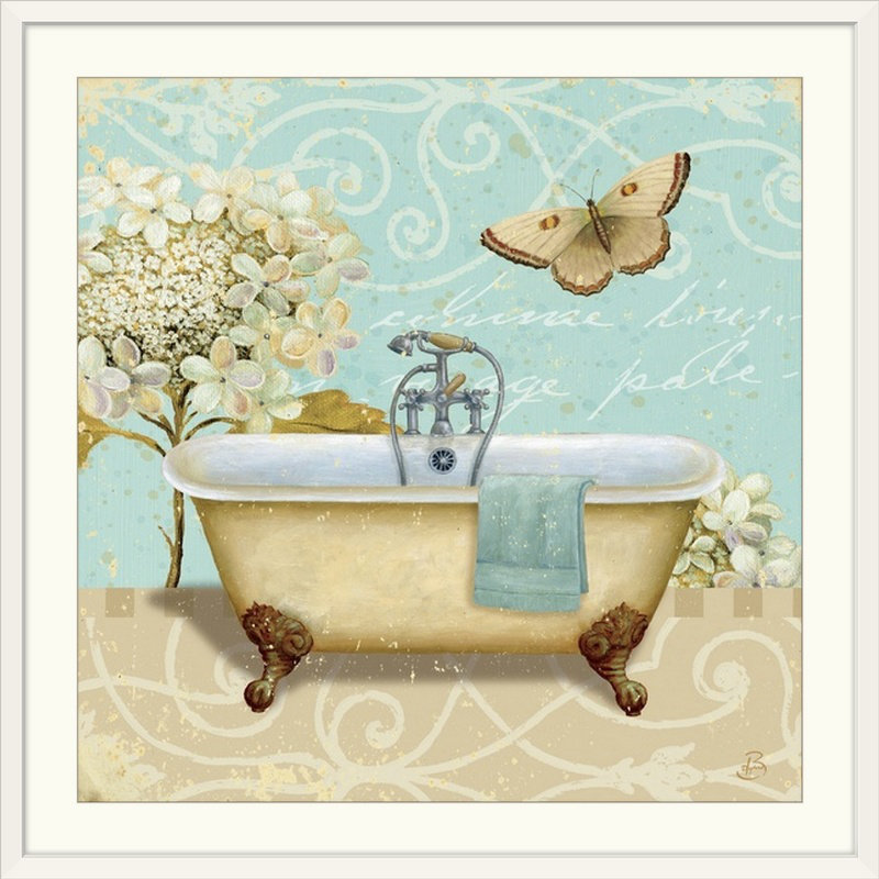 «Light Breeze Bath I» par Daphne Brissonnet, impression, H 38 po x l 38 po x P 1 po, Cadre blanc