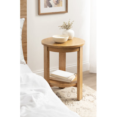 Foxford Tiered Round Living Room Side Table by Lark Manor