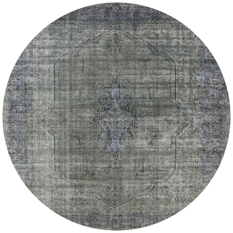 Tapis oriental gris Howser, Rond 4 pi