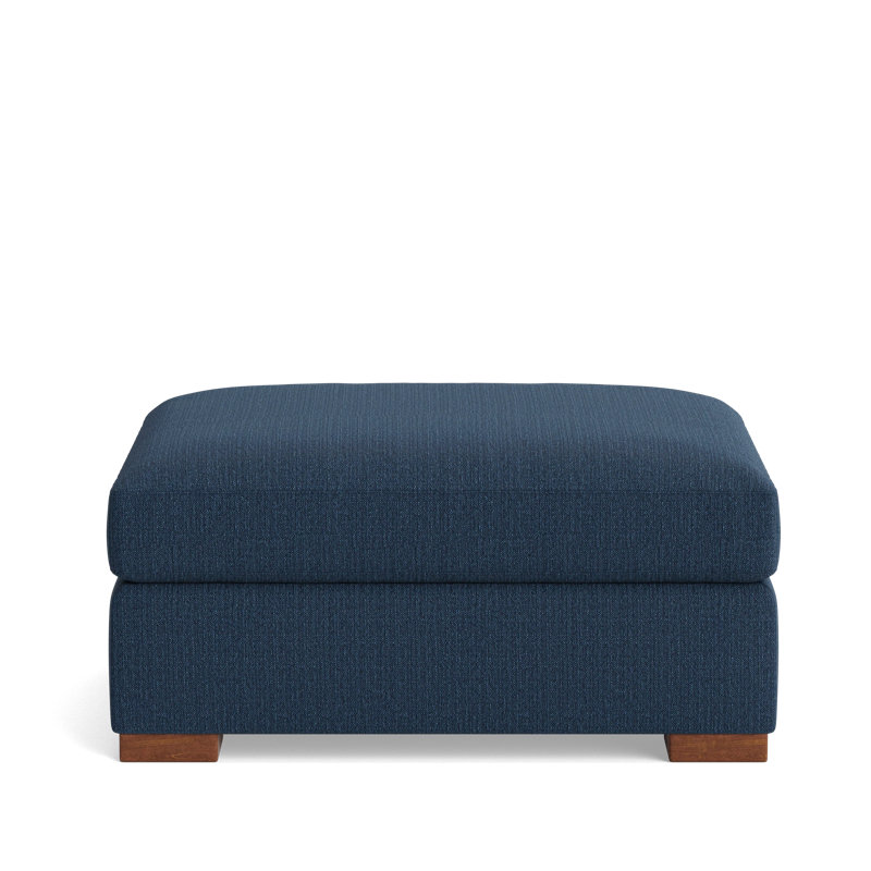 Couch Potato Ottoman, Performance Weave - Navy