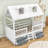 Wooden House Bed Frame With Charming Roof Skylights And Ample Storage-114308680-114308674
