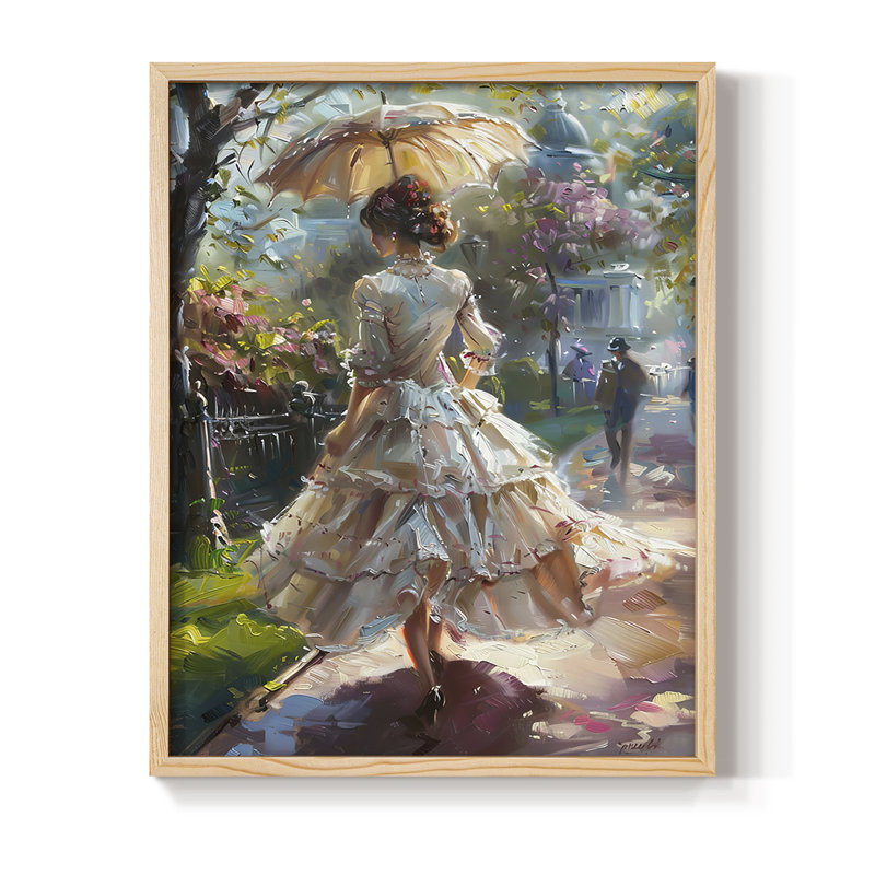 «WOMEN Series DCCII», reproduction encadrée - bois massif, H 30 po x l 24 po, Naturel