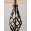 Bratton 155cm Traditional Twist Pewter Black Floor Lamp