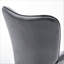 Fauteuil à oreilles de style Mid-Century moderne, fauteuil capitonné en tissu de polyester avec pieds évasés en bois massif pour le bureau de la chambre à coucher et du salon-133095079-133095081