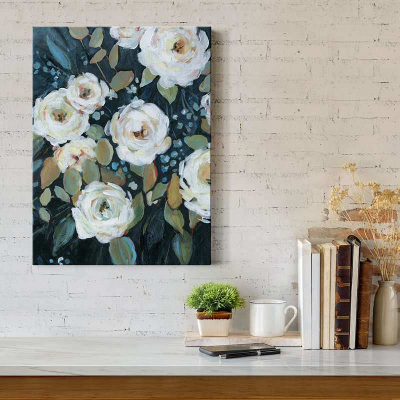 «Moonlit Garden II», reproduction d'art sur toile tendue, H 48 po x l 32 po x P 1 po