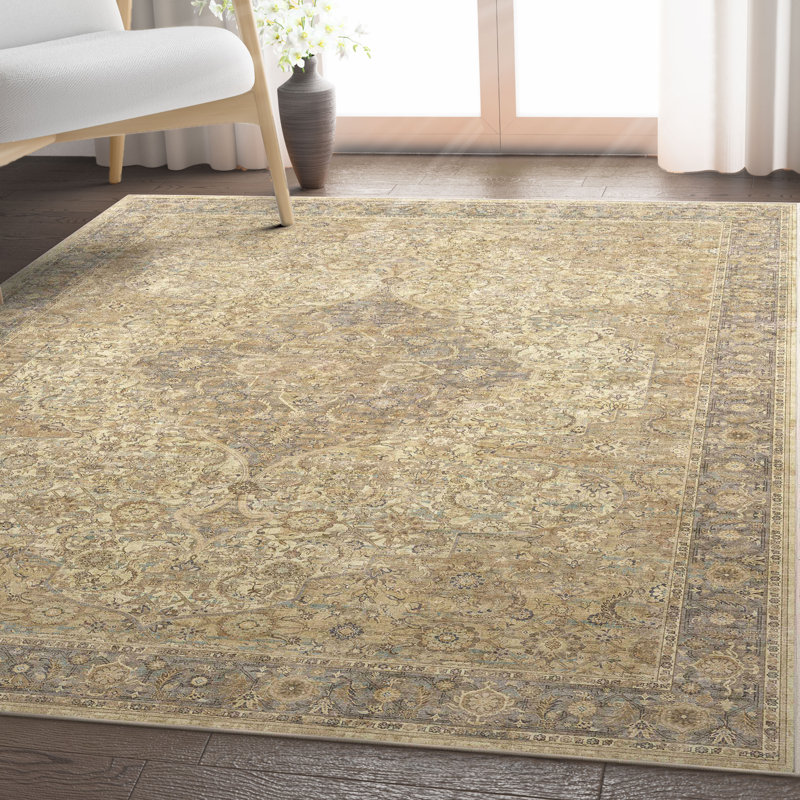 Tapis oriental à motif de médaillon rétro Espy Ankara, Rectangle 6 pi x 9 pi