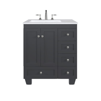 Meuble-lavabo en porcelaine l 28 po x P 22 po Yena