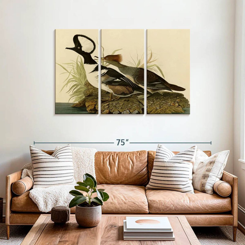 Brampt Hooded Merganser, 36" H x 57" W
