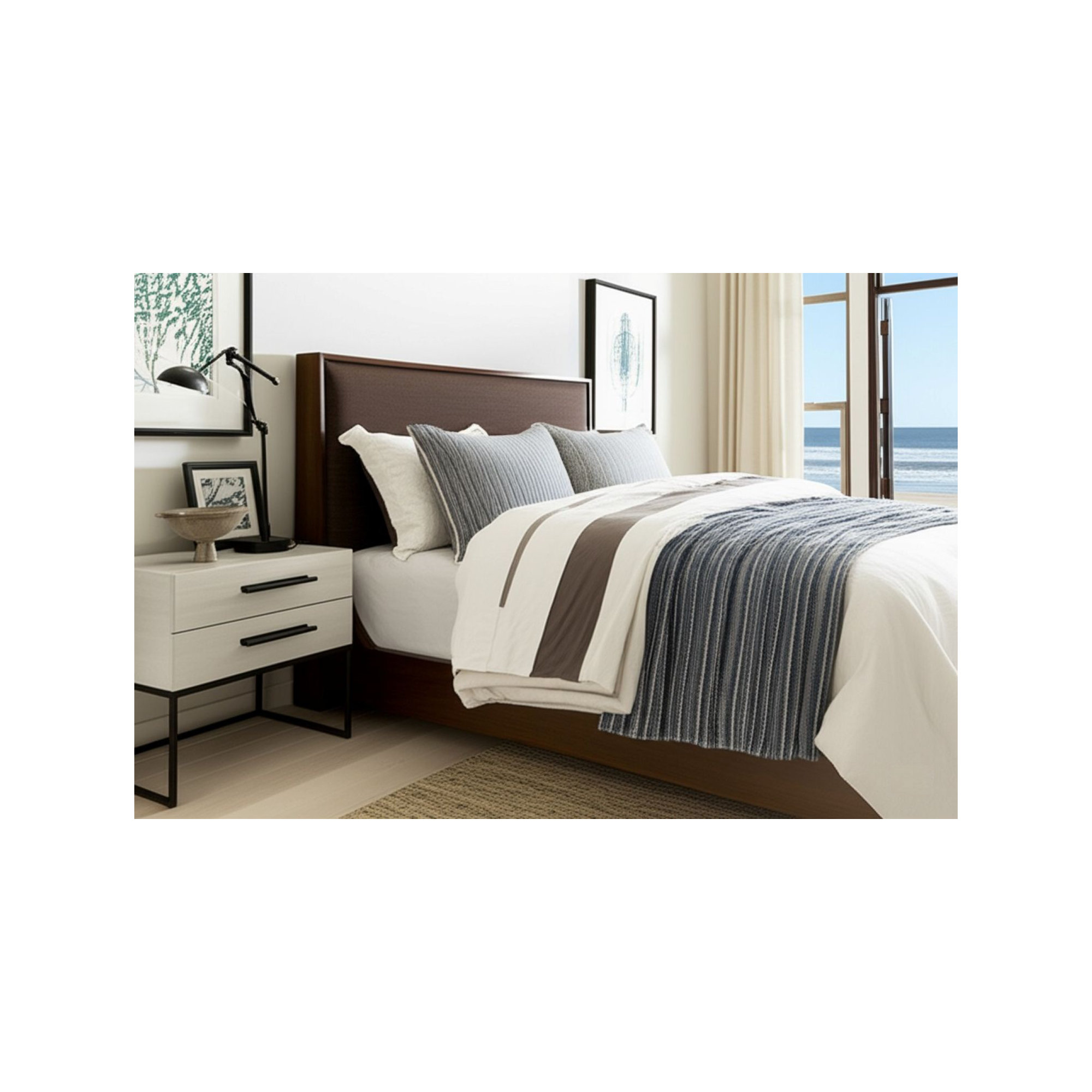 Baxley 2 - Drawer Nightstand, Ivory