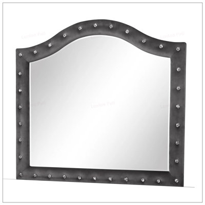 Miroir capitonné en cristal Sophia Modern Style