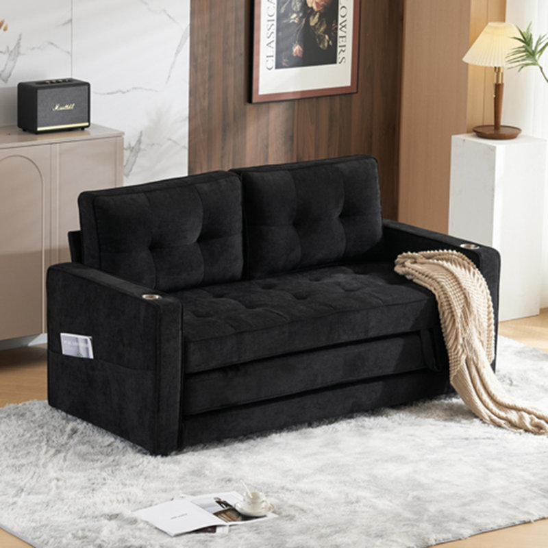 Canapé-lit Deymi, Lin noir