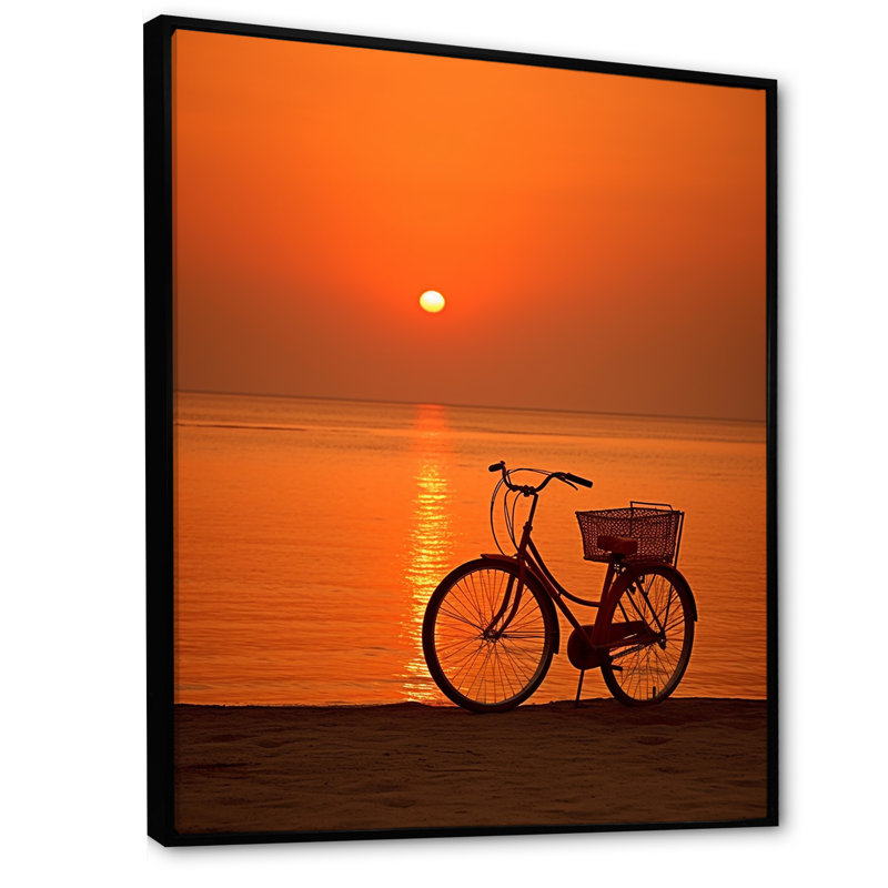 " Sunset Spin I ", Black Floater Framed, 40" H x 30" W