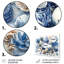 Poterie dans des tons bleus et blancs III - ensemble de reproduction d'art mural côtier-107181376-107181389