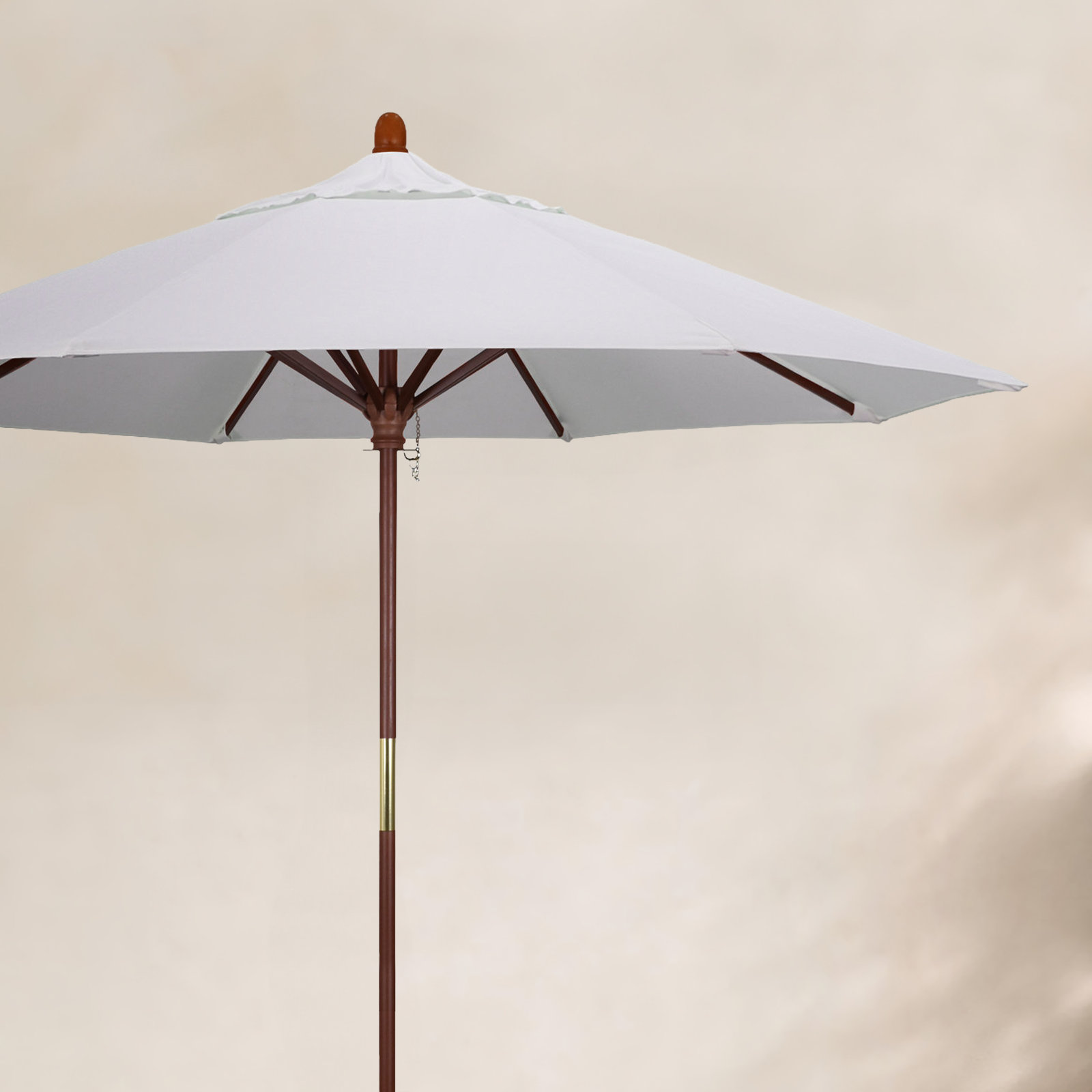Manford 108'' Outdoor Umbrella, Natural - Polyester