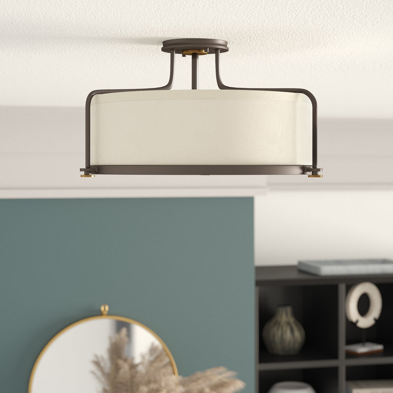 Ilarion Fabric Semi Flush Mount
