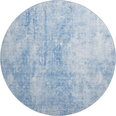 Premium Machine Washable Arnette Blue Rug