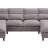 U Shaped Modular Sectional Sofa Couch-1646250047